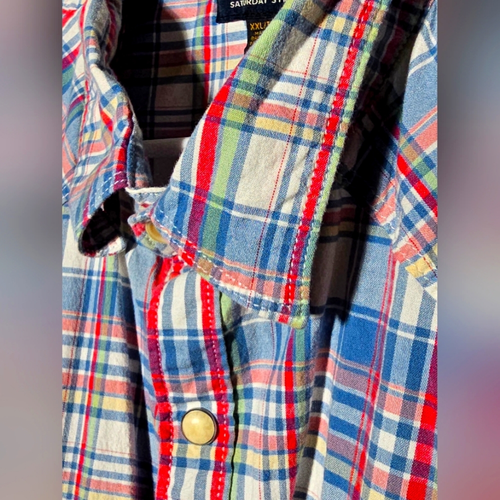 Mens casual button down short sleeve